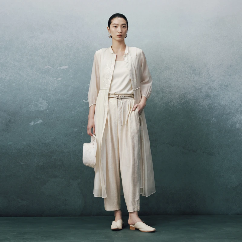 EXCEPTION镂空对称绣花连衣裙AA25-H1J01