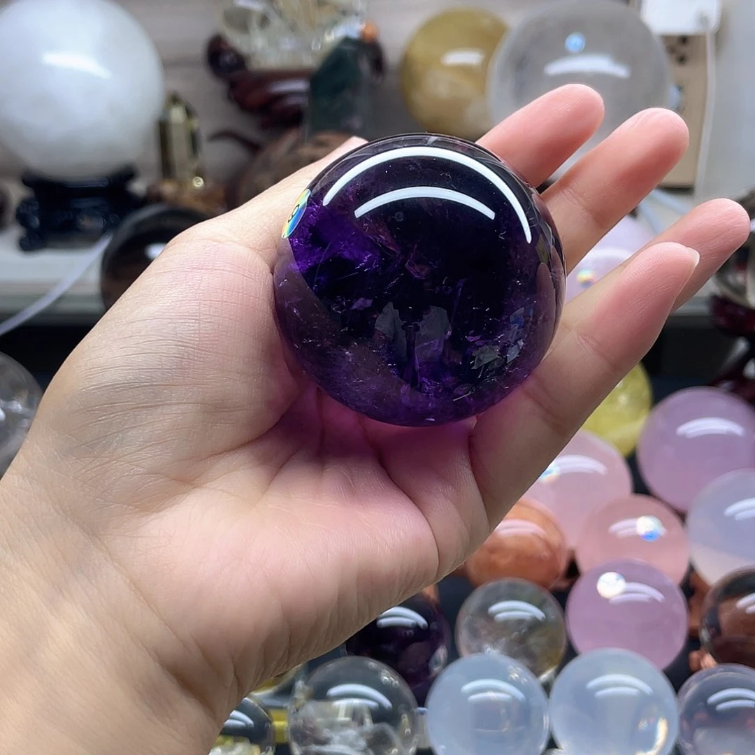 水晶珠宝半成品未镶嵌乌拉圭紫卡56Ａ