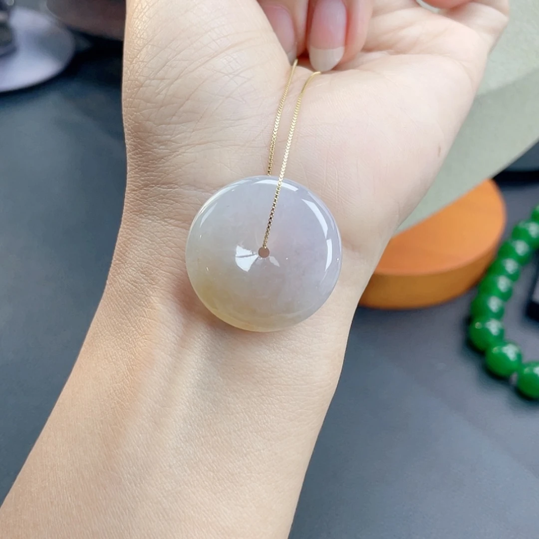 【闪购商品】翡翠颈饰未镶嵌55号 渐变黄翡