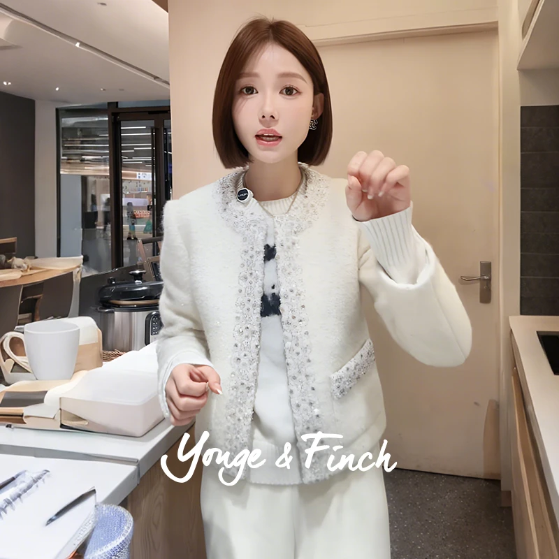 Yonge&Finch/扬芬缇2025秋季法式名媛精致小香风短款外套 LUCIEY