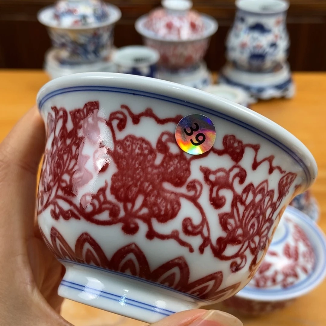 手绘现代茶具非古董