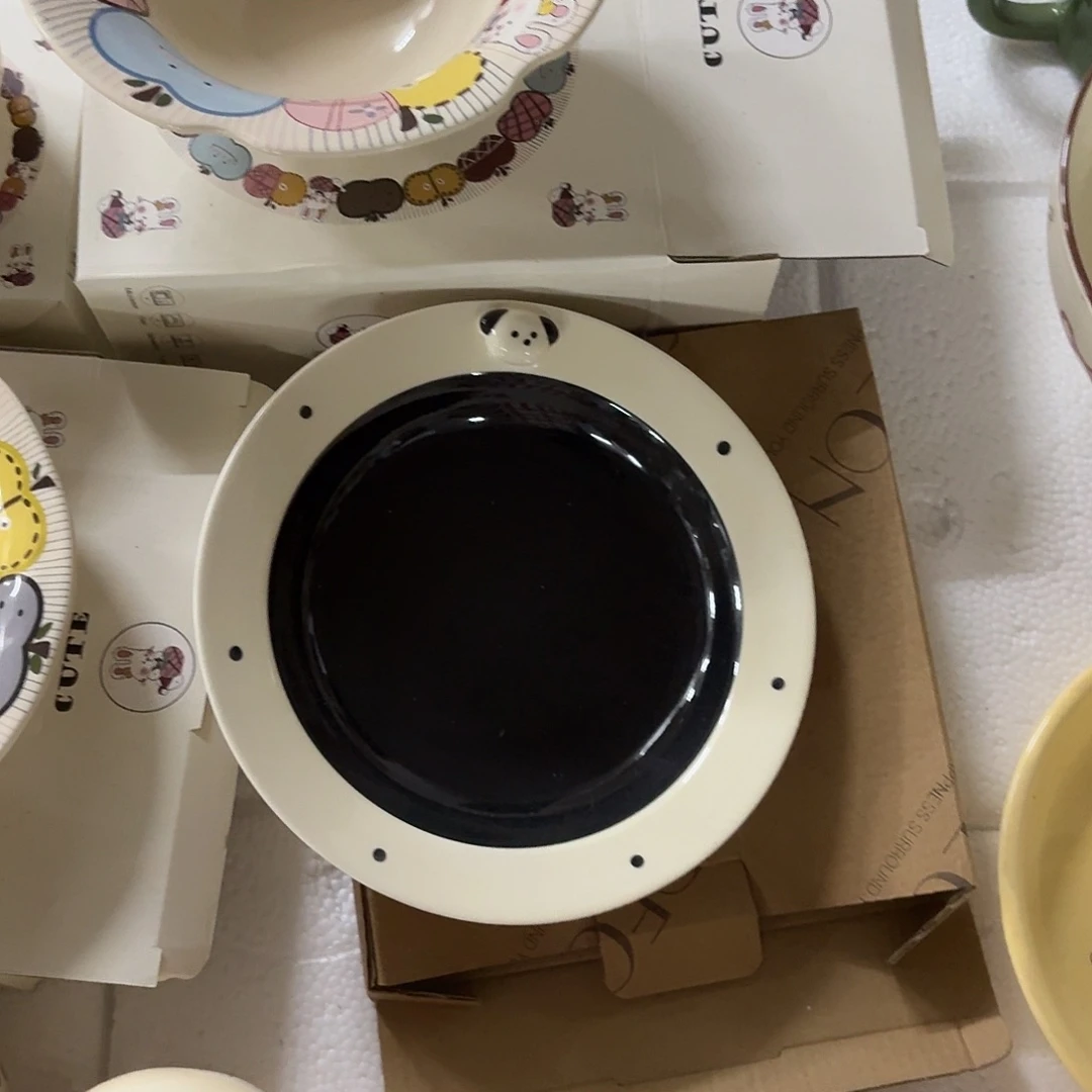 搪瓷正品黑色小狗一个