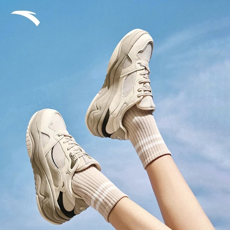 安踏海草2.0丨网面透气休闲板鞋25款马卡龙潮流运动鞋922528011