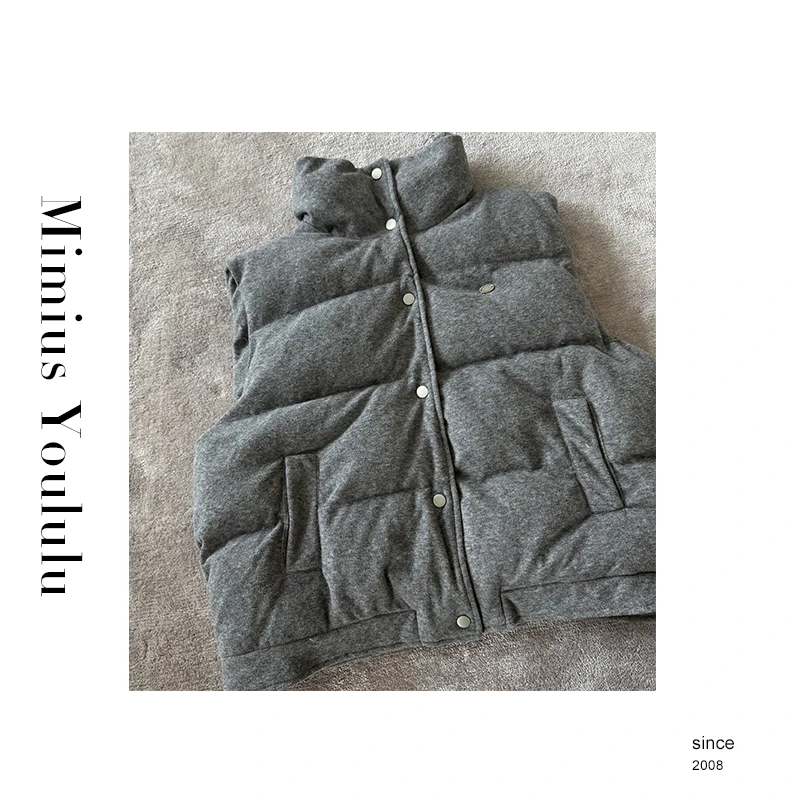 【mimius】&七七  休斯顿-冬季保暖加厚马甲外套 F12501-1