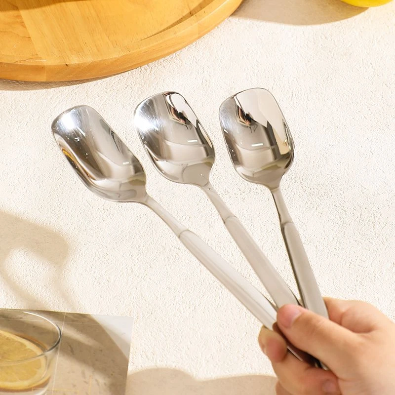 不锈钢长手柄勺子6个
