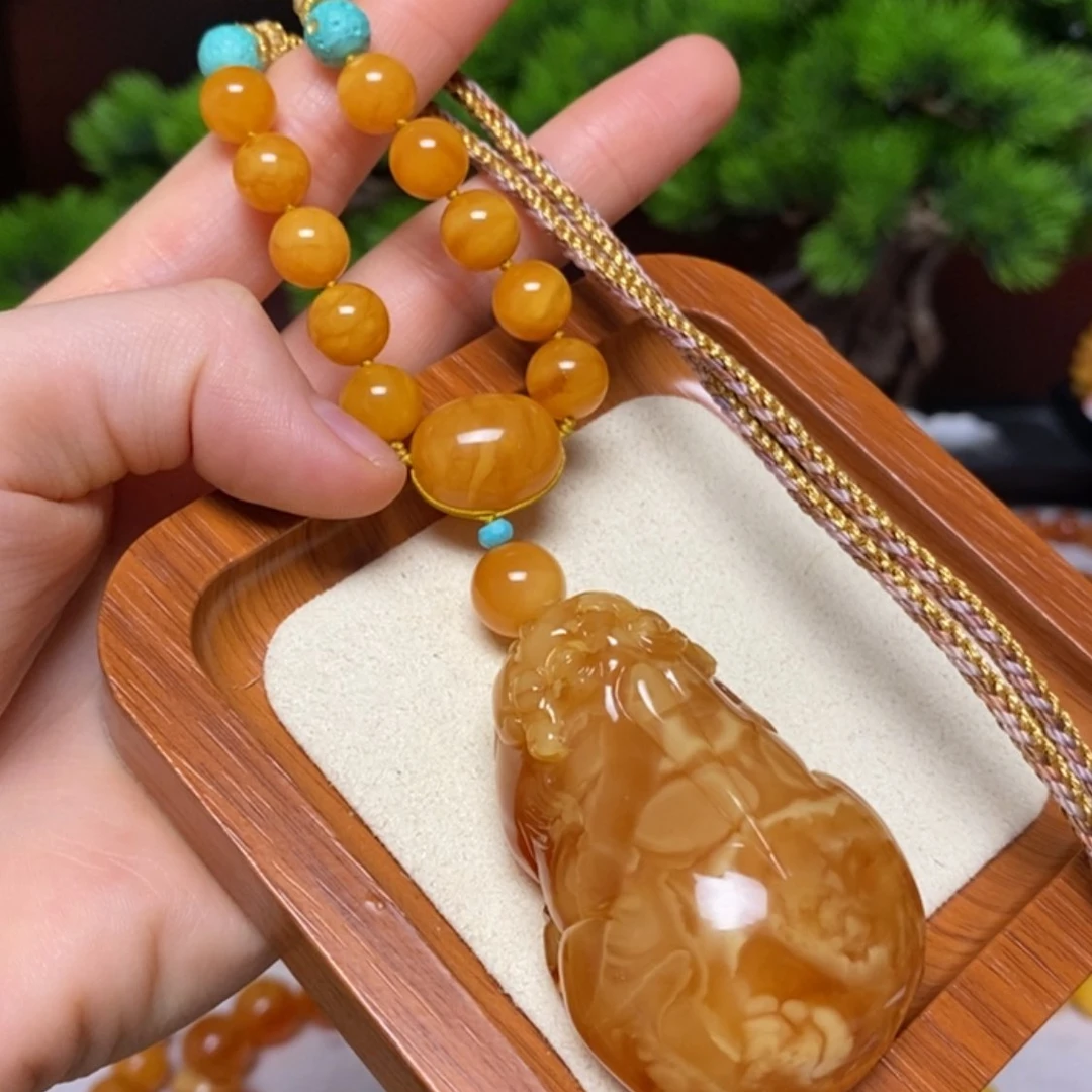 【闪购商品】蜜蜡颈饰未镶嵌项链