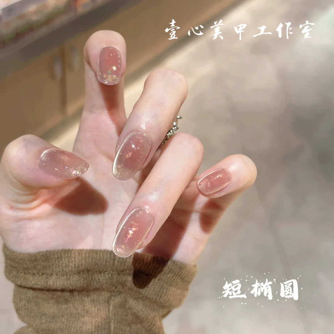 素锦-壹心纯手工穿戴甲 美甲贴片可拆卸假指甲10片装