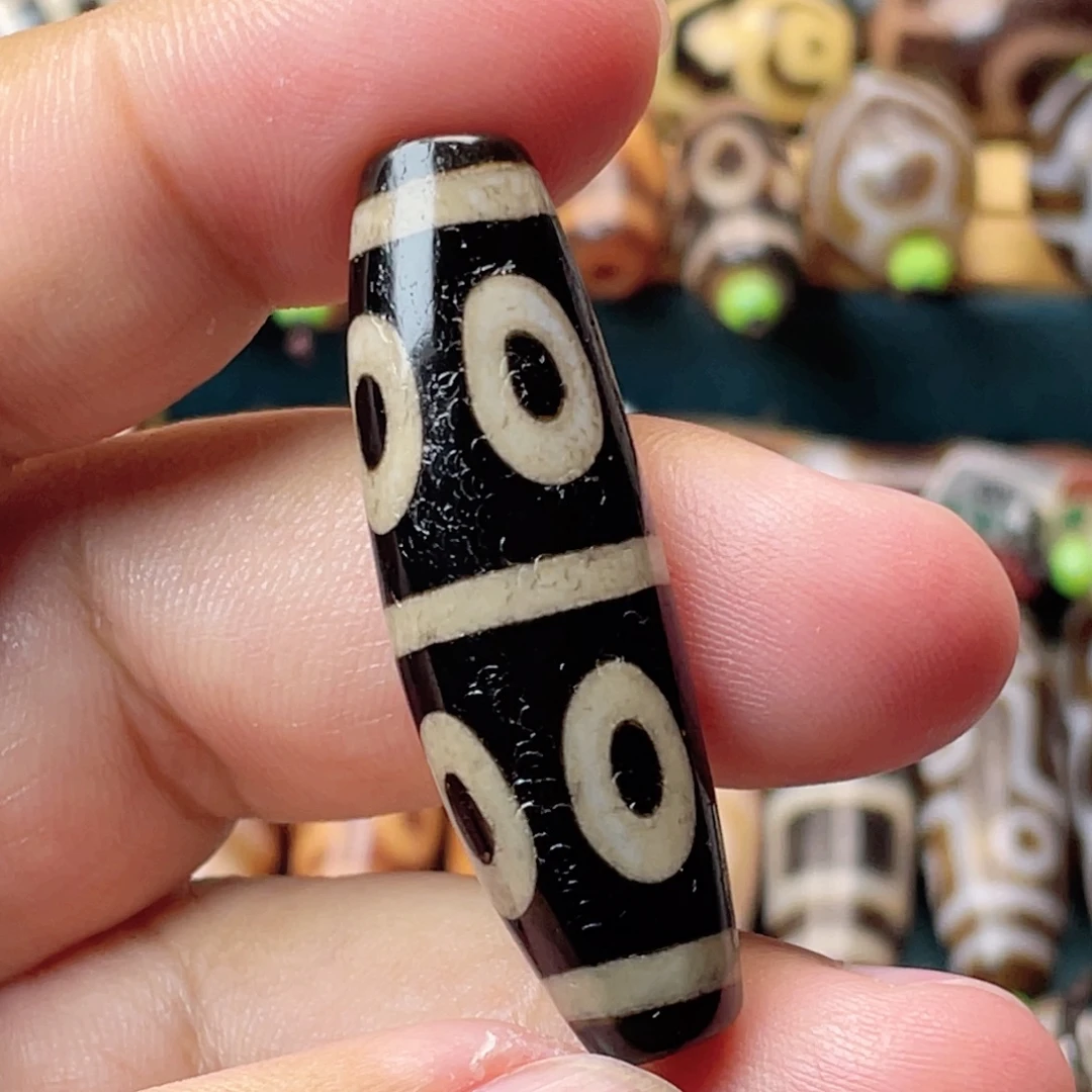 玛瑙/玉髓未镶嵌颈饰顶料朱砂牛角八眼