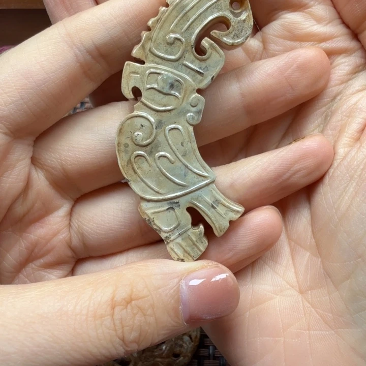 痴***1皇冠鸟形佩灰皮状态