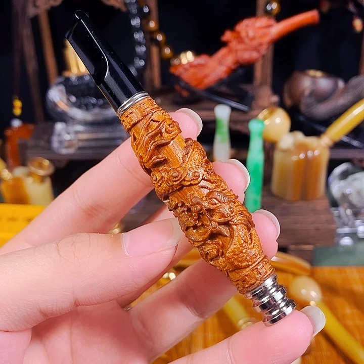 高端定制金丝楠烟嘴