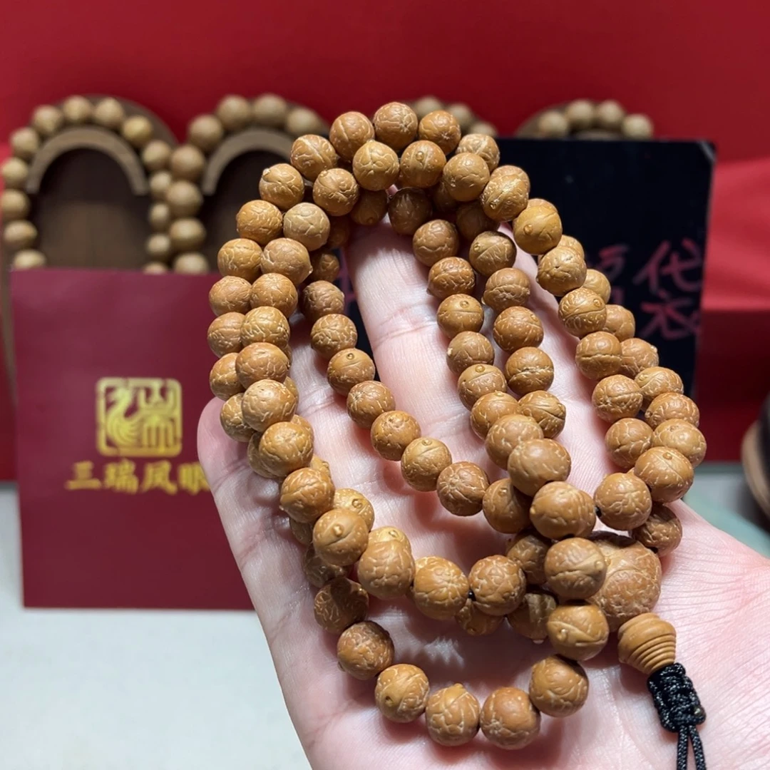 ****麦手串凤眼菩提10mm尼泊尔凤眼菩提108