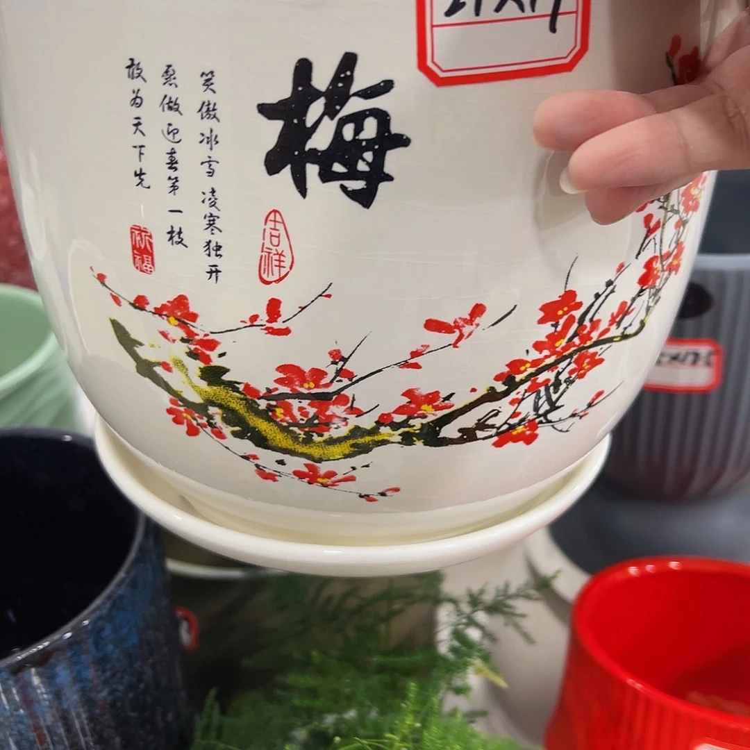 外贸尾单陶瓷花盆凑10米包邮