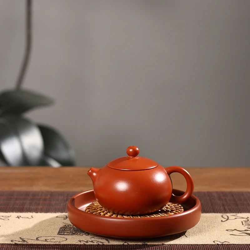 潮州原矿朱泥手拉壶西施壶小容量工夫茶壶家用冲茶壶工夫茶器