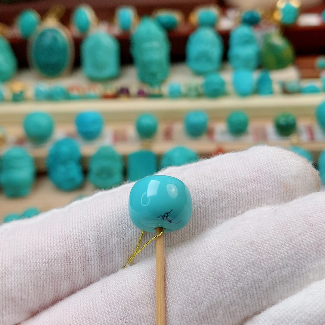 未镶嵌绿松石珠宝半成品