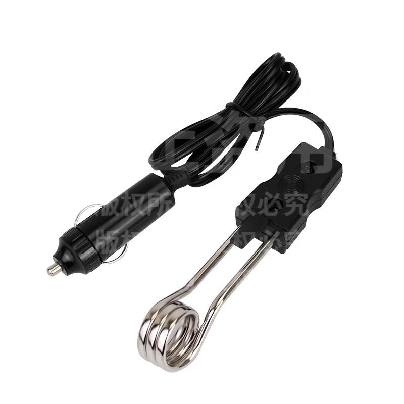 起航跨境车载热得快12V24V烧开水热水器电热烧水棒汽车热水器汽车