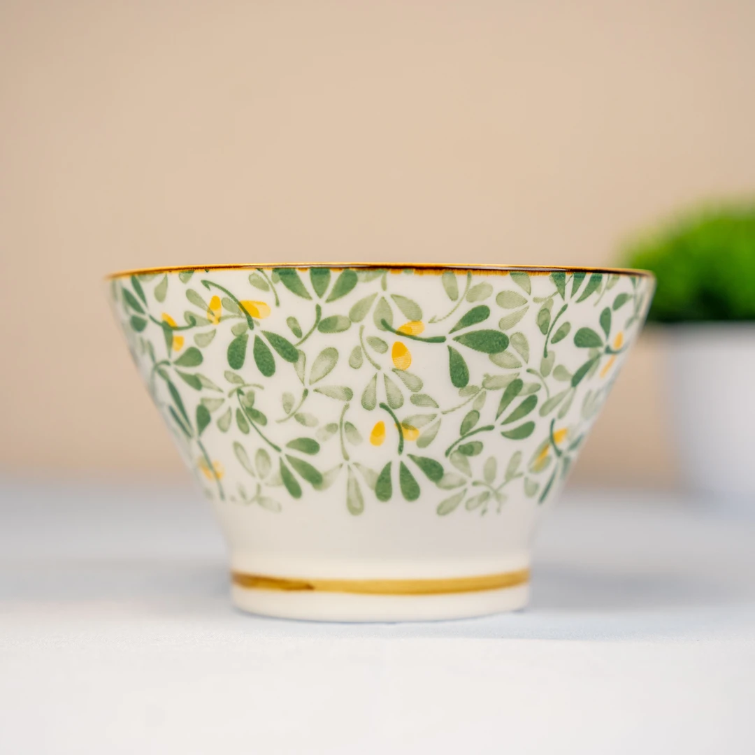 米饭碗釉下彩家用手绘陶瓷