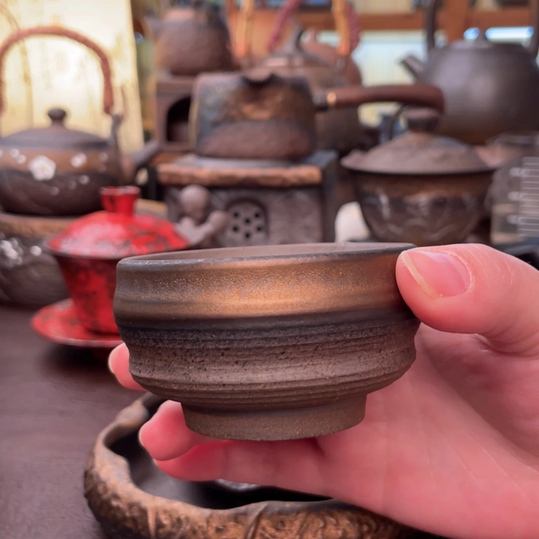 瓷片粗陶茶具茶具
