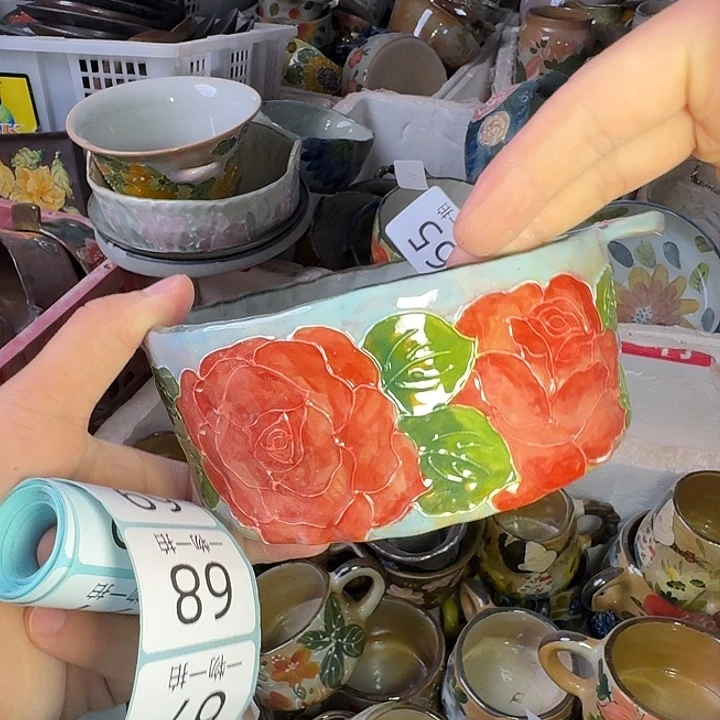 釉下彩瑕疵处理慎拍65