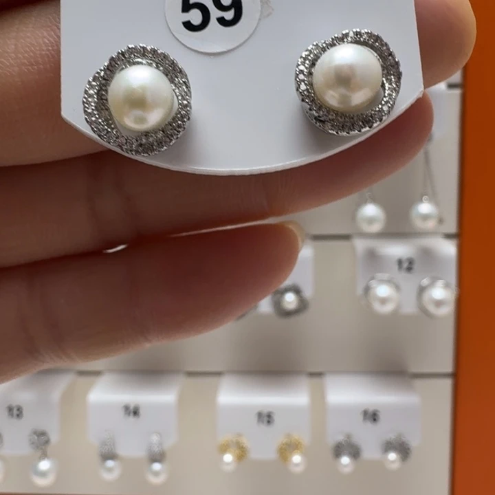 耳饰未镶嵌淡水珍珠