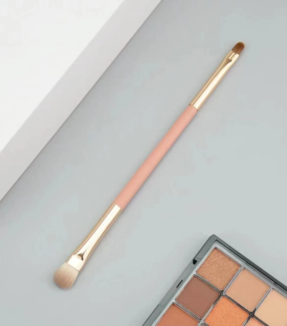 多功能便携化妆刷软毛圆头双头眼影刷扁头遮瑕刷