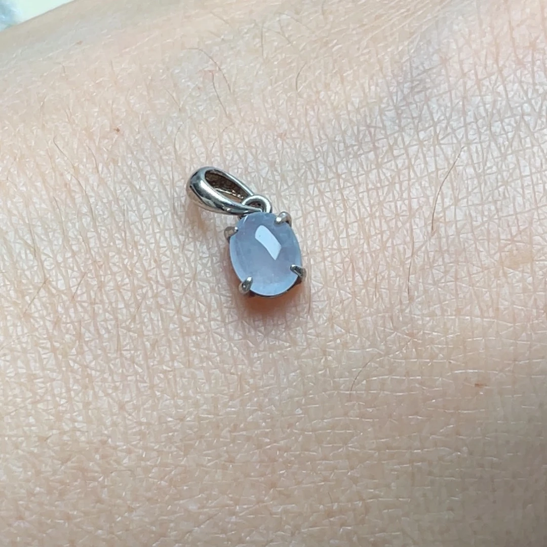 翡翠银S925镶嵌颈饰纯天然缅甸翡翠A货