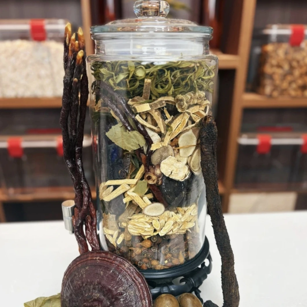 人参鹿茸灵芝组合料1斤装5斤装10斤装20斤装同款材料