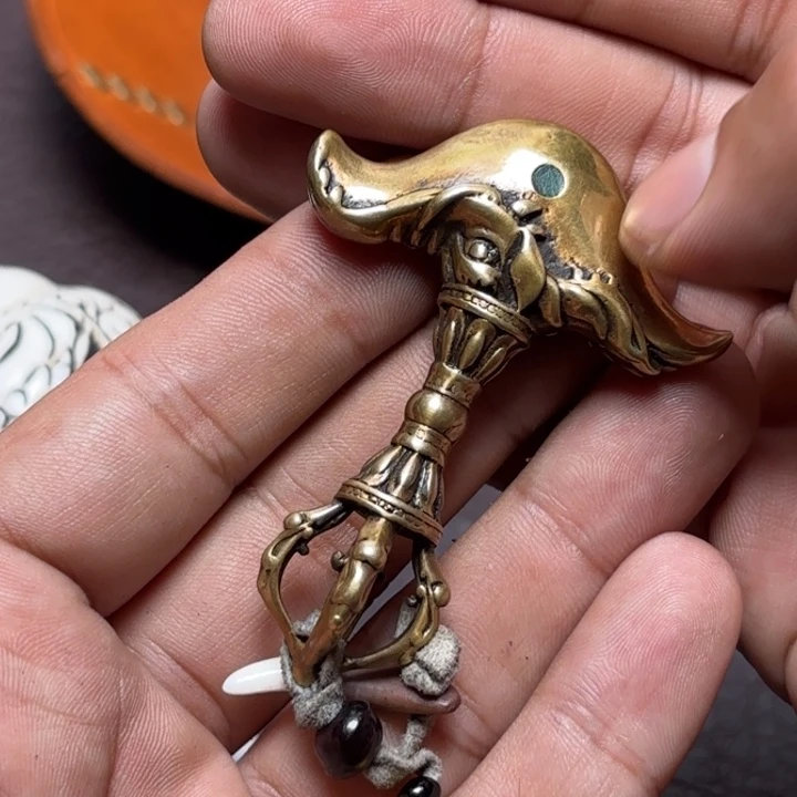 無***傷铜星月菩提挂件菩提