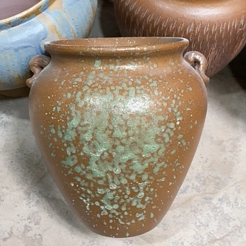 紫砂花盆口20高度30铁锈