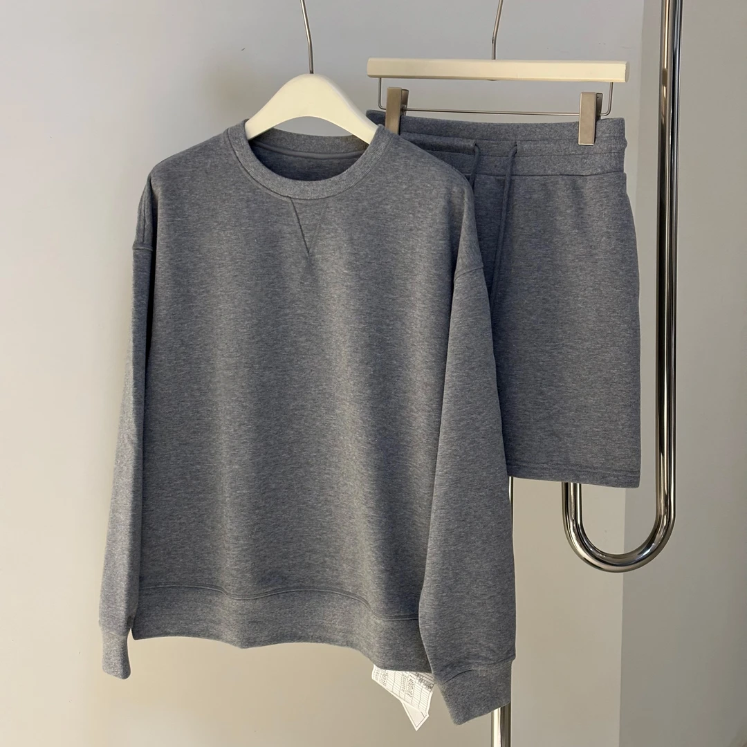 【塔鹿蕾】25年新款高级质感圆领刺绣卫衣抽绳短裙两件套0345/46