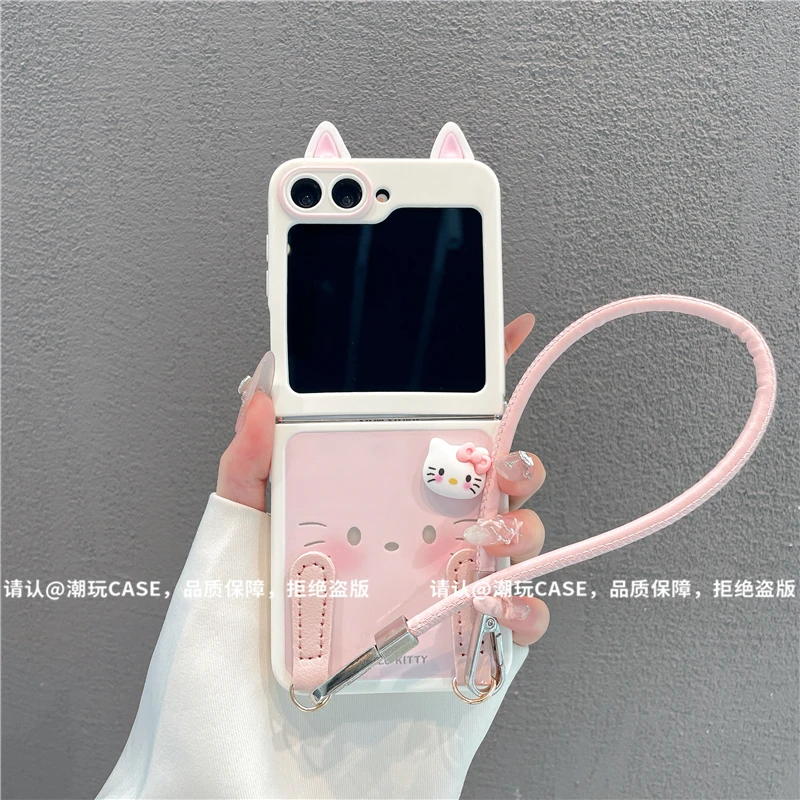 折叠奶油壳适用华为荣耀/OPPO/VIVO/小米/三星zflip6防摔手机壳潮
