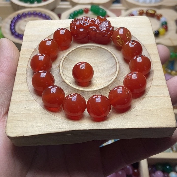 玛瑙/玉髓手链未镶嵌四*姑