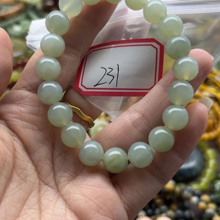 蛇纹石玉未镶嵌手链