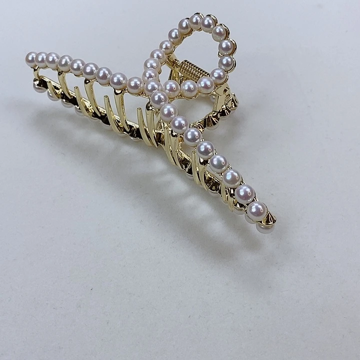 淡水珍珠未镶嵌发夹6mm