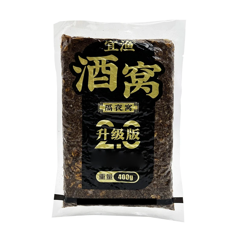 宜渔五粮酒窝 块状隔夜窝使用酒糟菜籽饼打窝料 鲫鲤草鳊400克/袋
