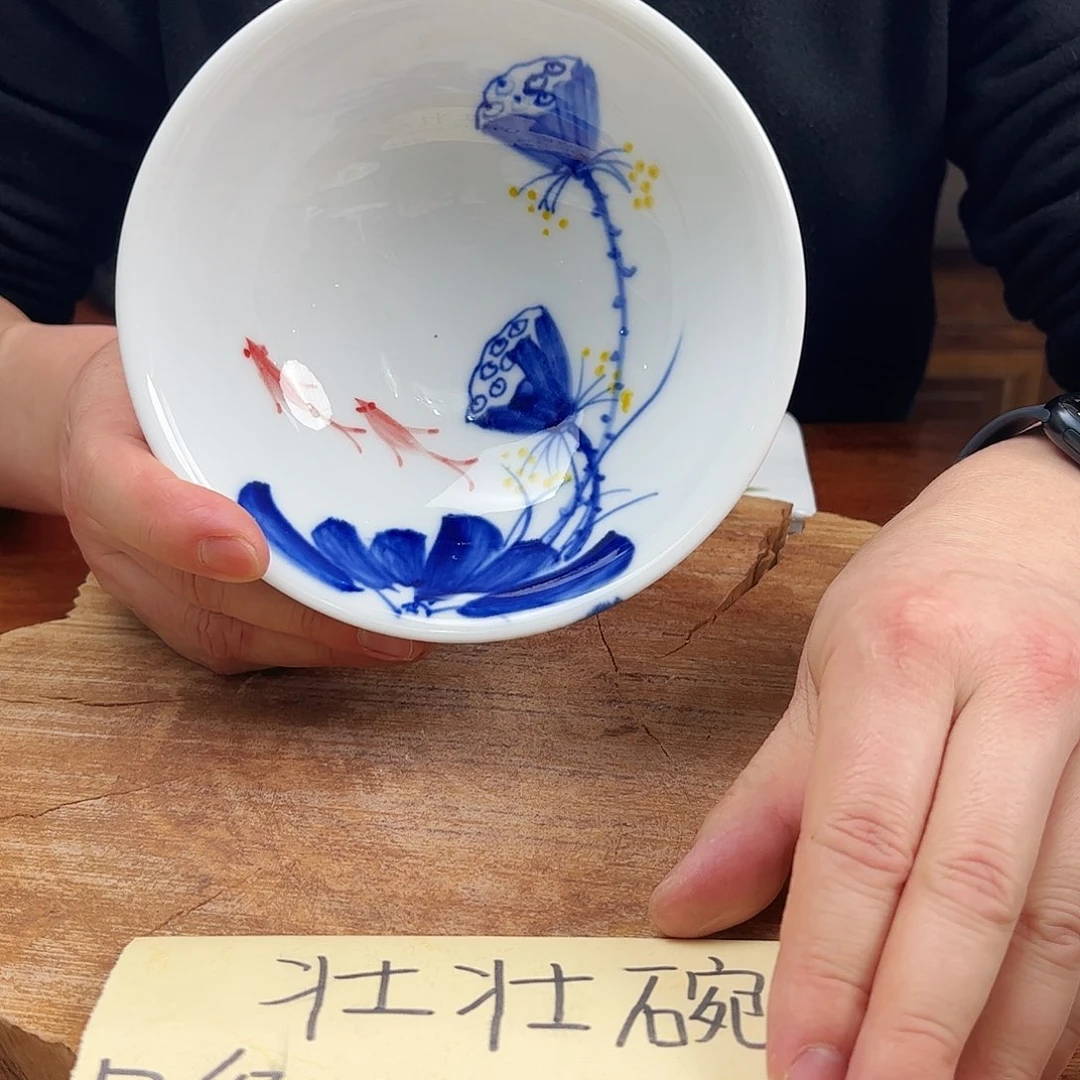 瓷片景德镇陶瓷手工手绘制作