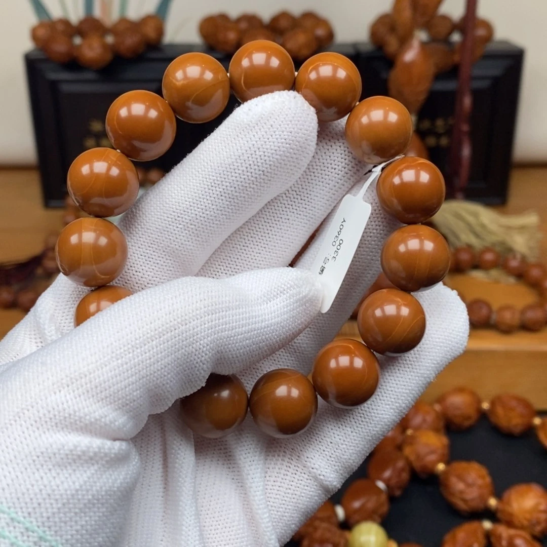 手串橄榄核工作室正圆光珠