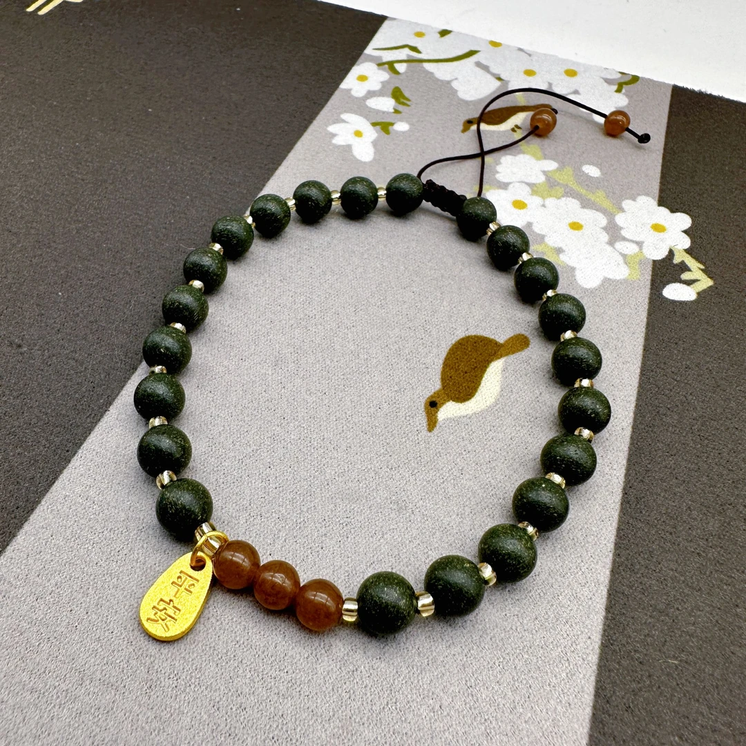 【无上清凉】通鼻醒神避障方脚链合香珠8mm