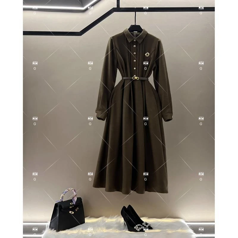 春夏丨设计师轻奢法式印花女士连衣裙 GS-57308