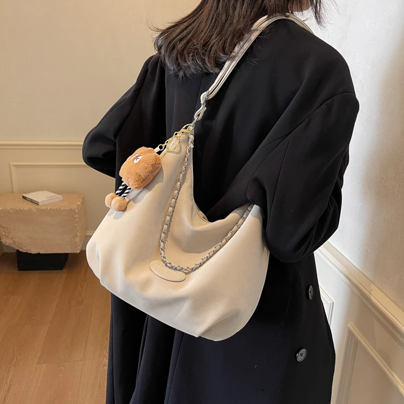 小众腋下包时尚百搭链条包2024秋冬新款简约大容量通勤包ins托特