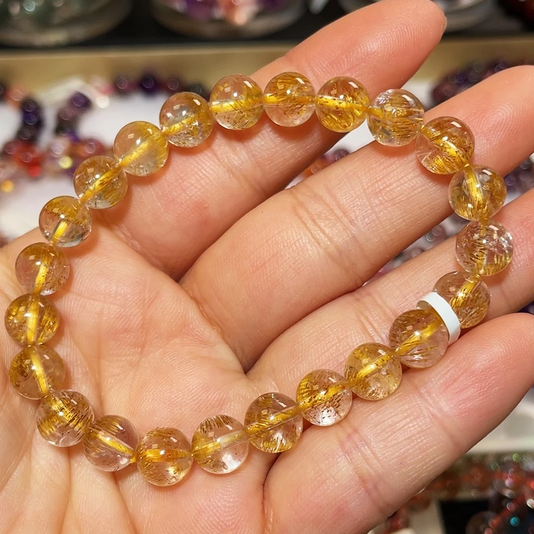 水晶手链未镶嵌手链是8.5