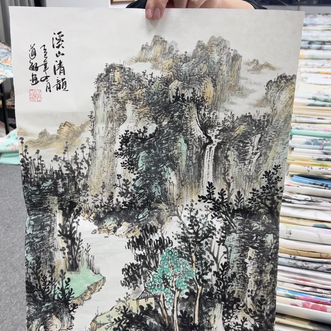 国画卖字画的小老板