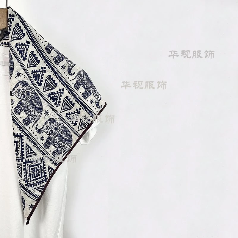 【大象】2025新款双面双色围巾时尚65围巾丝绒手感