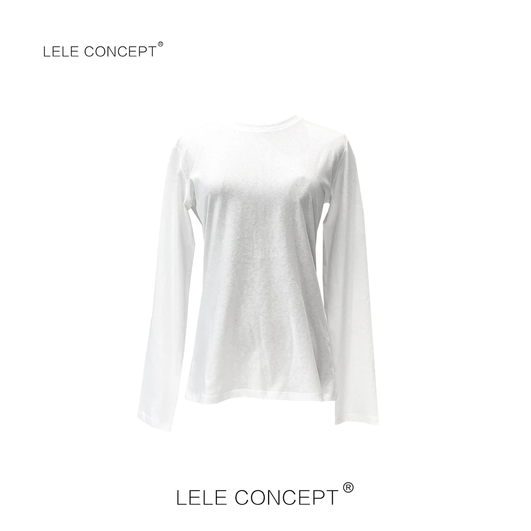LELE CONCEPT 丨【超】后中线净色T恤TX038