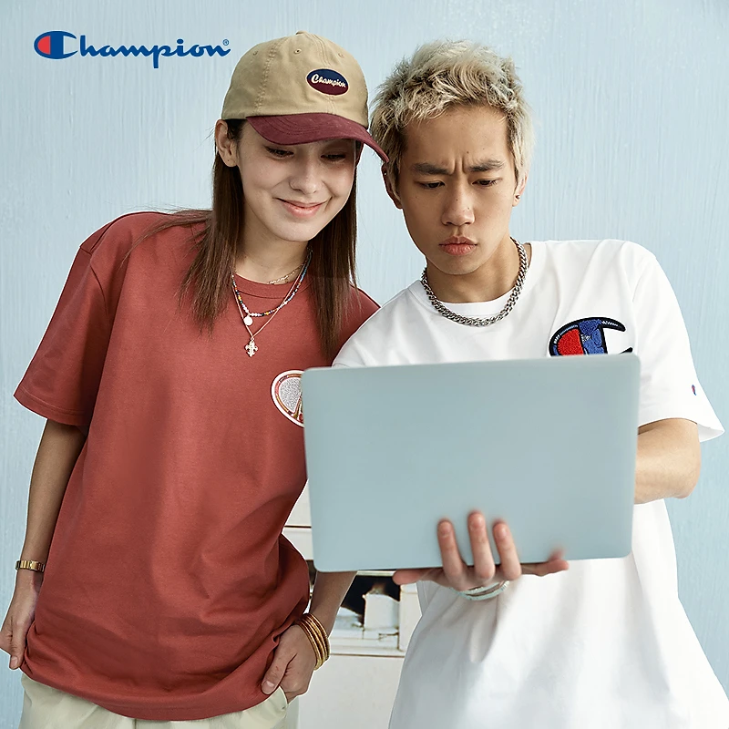 Champion情侣休闲短袖T恤时尚夏季简约潮流印花