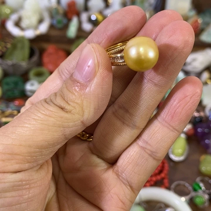 海水珍珠银S925镶嵌耳饰精品小件精品小件