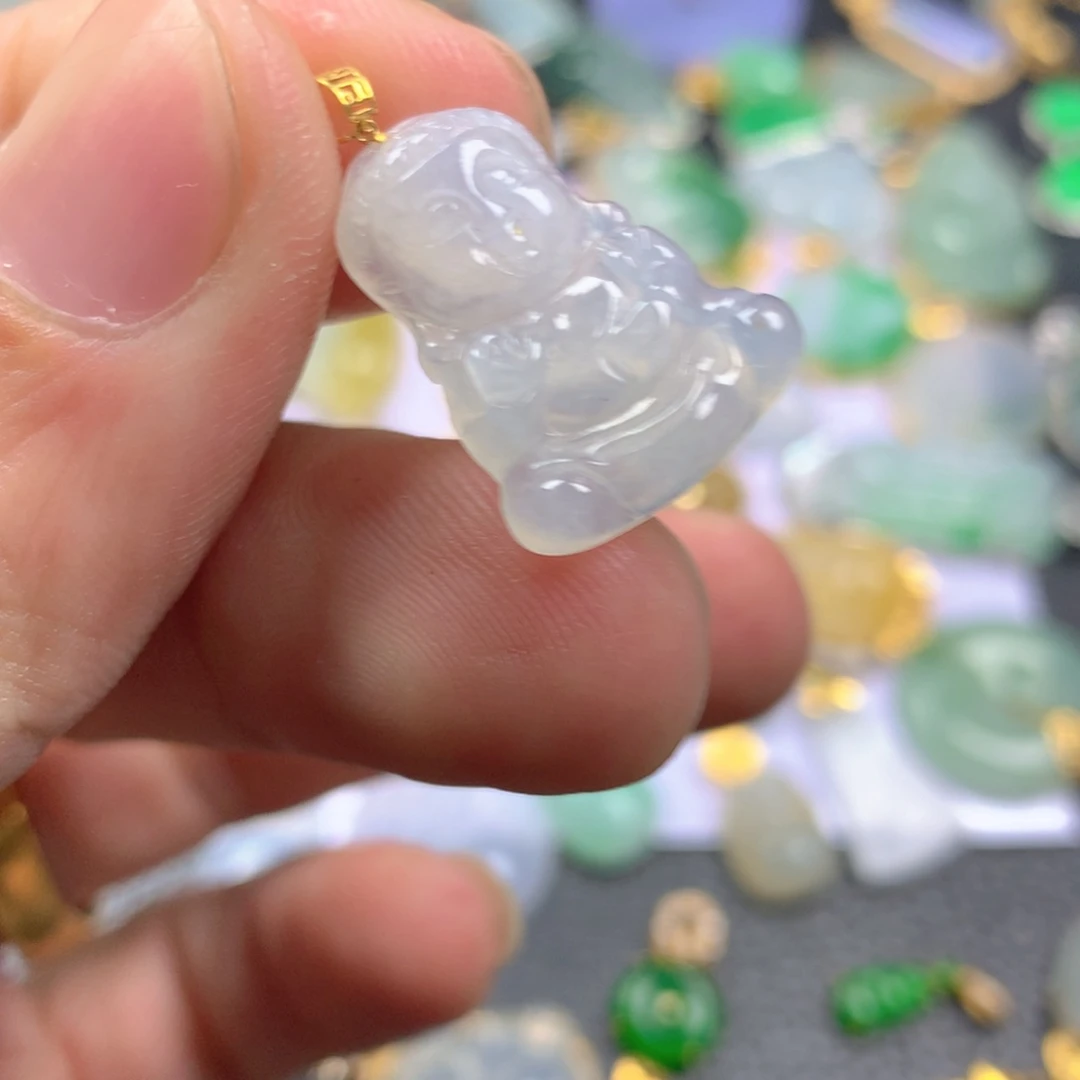 【闪购商品】翡翠颈饰18K金镶嵌翡翠