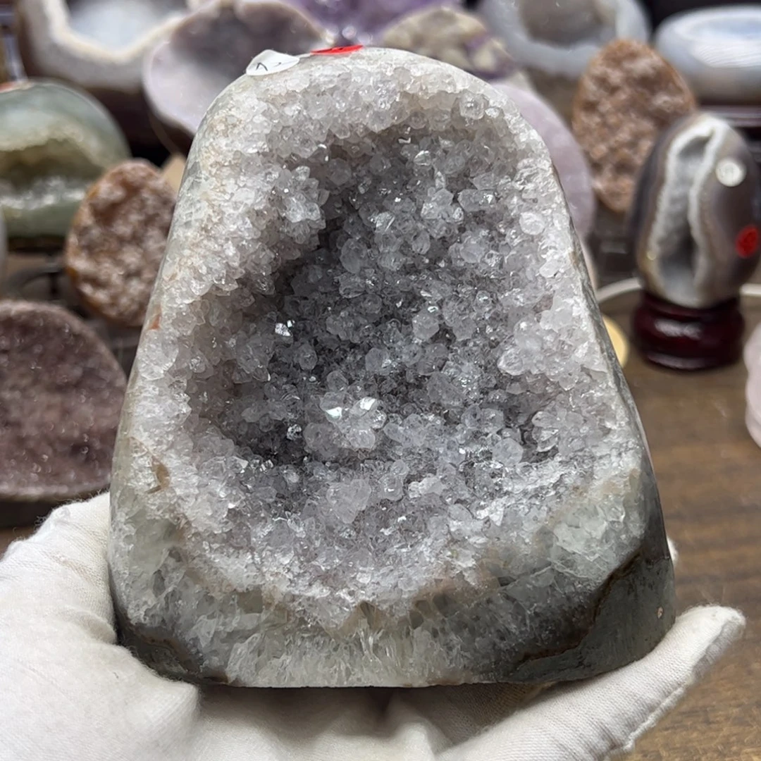 水晶未镶嵌珠宝半成品白晶牙97
