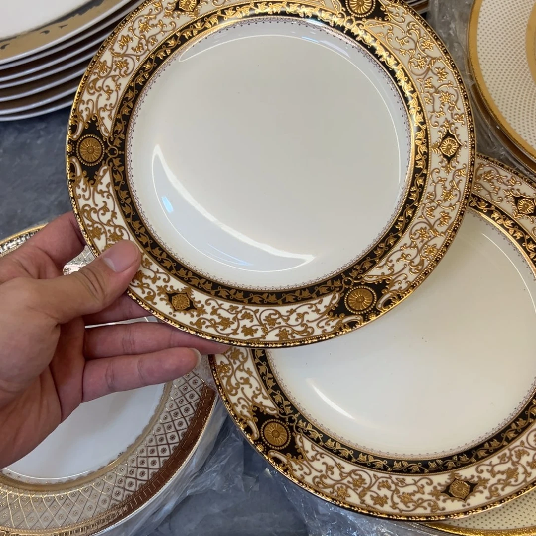 瓷片8寸平盘两个一单打包价