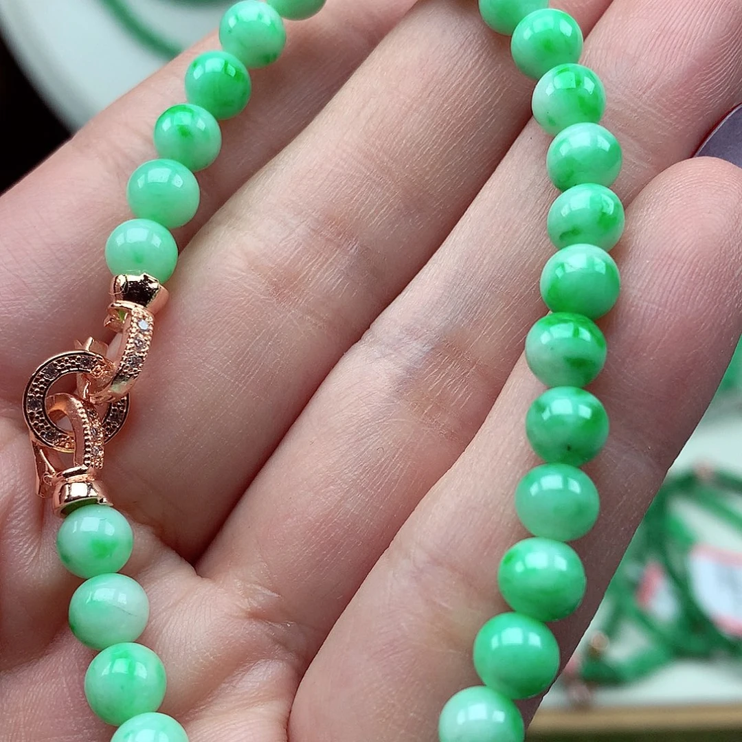 翡翠未镶嵌毛衣链翡翠