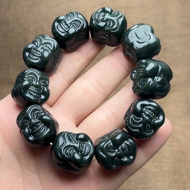 和田玉未镶嵌手链